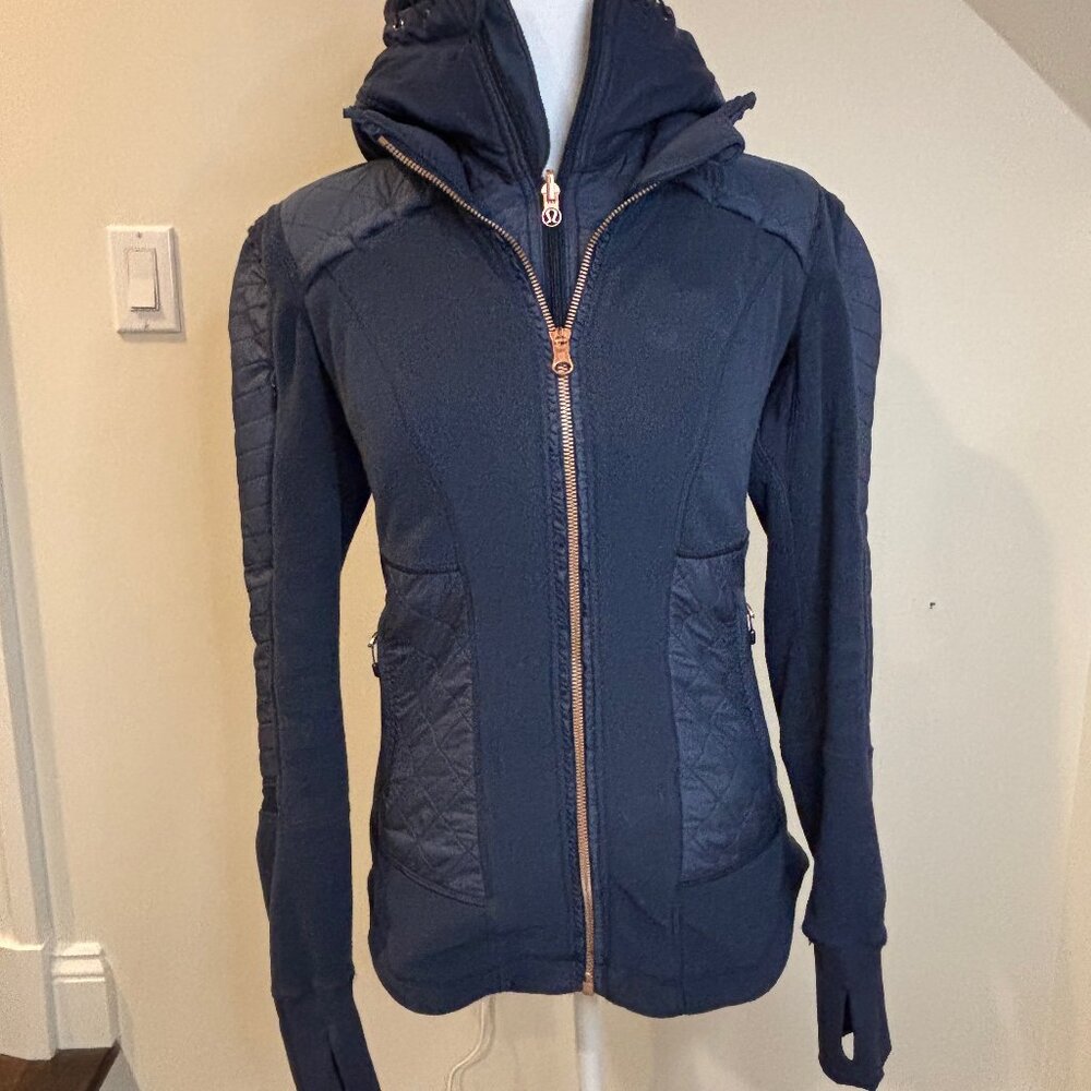 Lululemon Fleecy Keen Jacket Navy Inkwell size 4